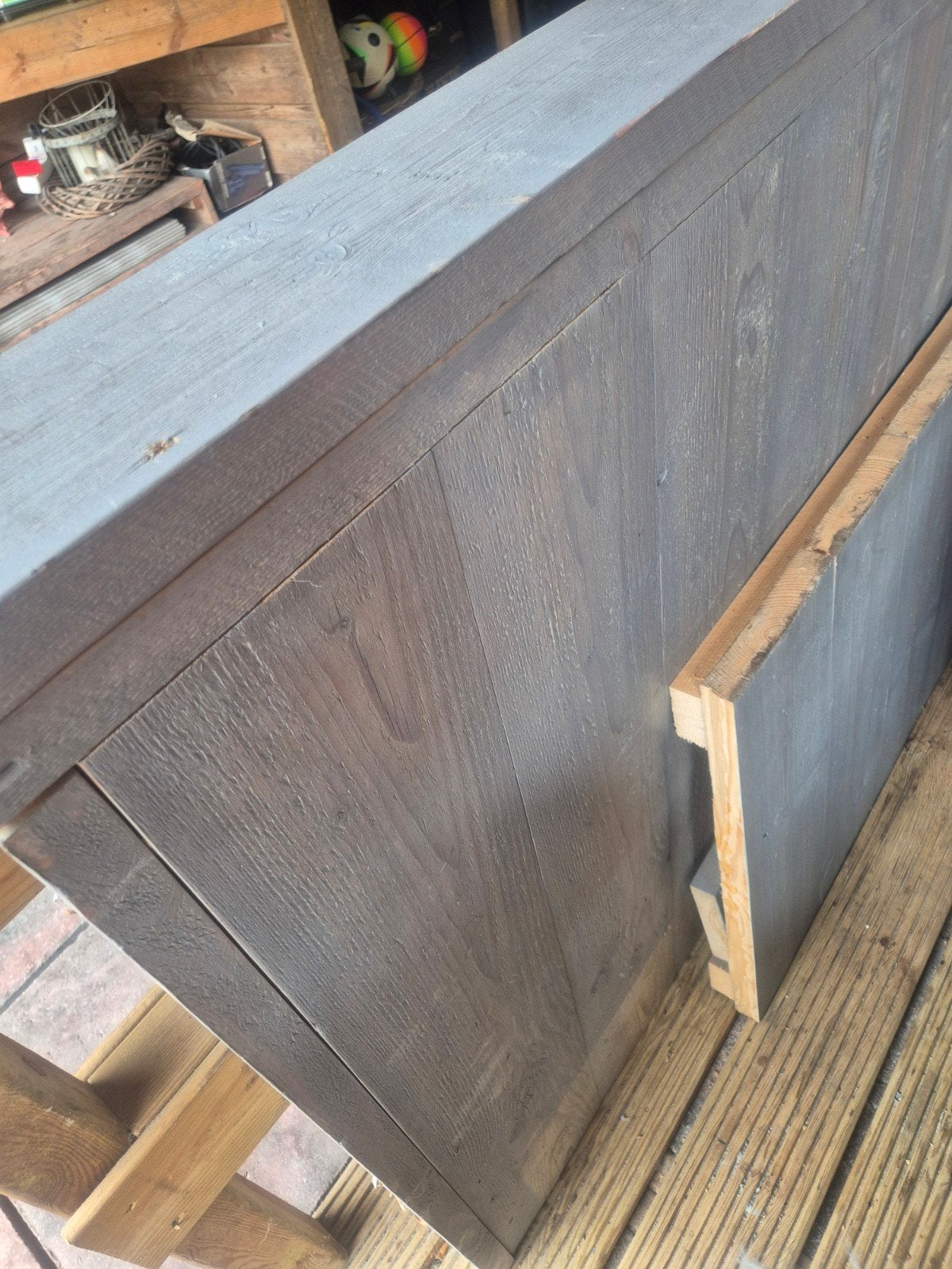Partij steigerhout, Doe-het-zelf en Verbouw, Hout en Planken, Ophalen, Gebruikt, 25 tot 50 mm, Plank