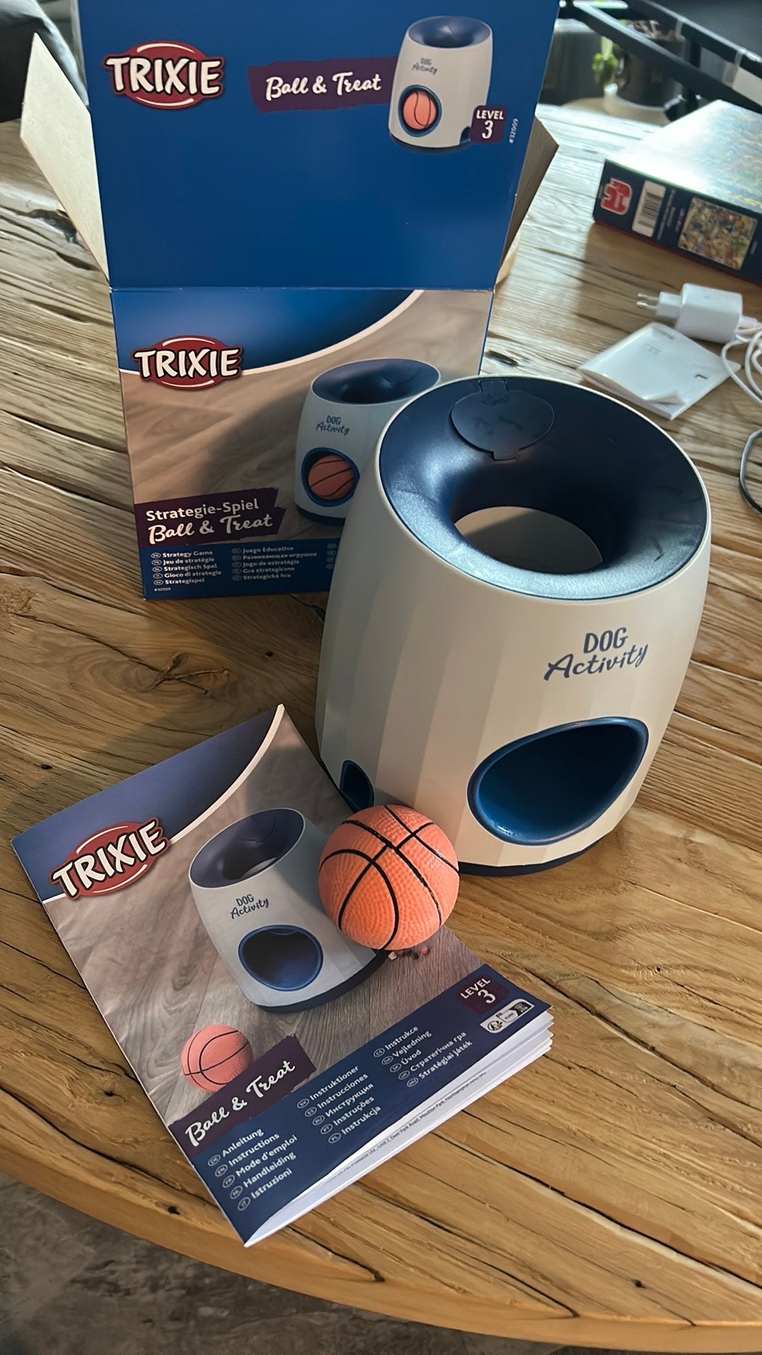 Trixie ball and treat level 3 honden bal spel, Dieren en Toebehoren, Ophalen, Zo goed als nieuw, Trixie
