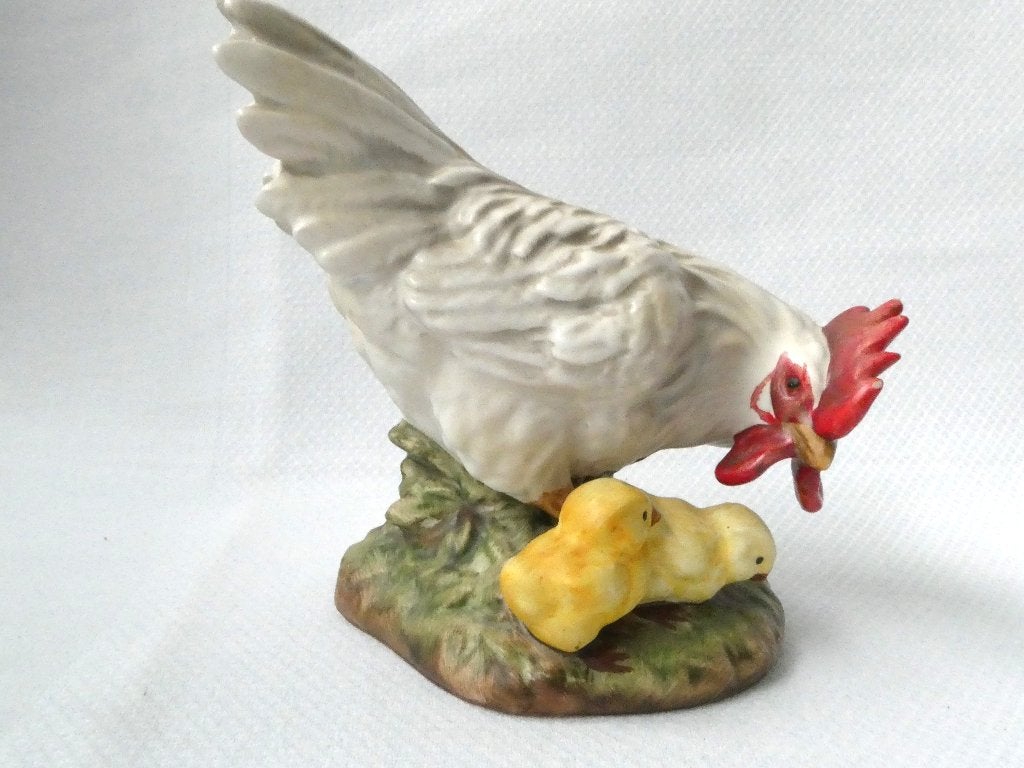 Goebel Porselein Vogel: Kip met kuikens, Ophalen of Verzenden, Gebruikt, Dier