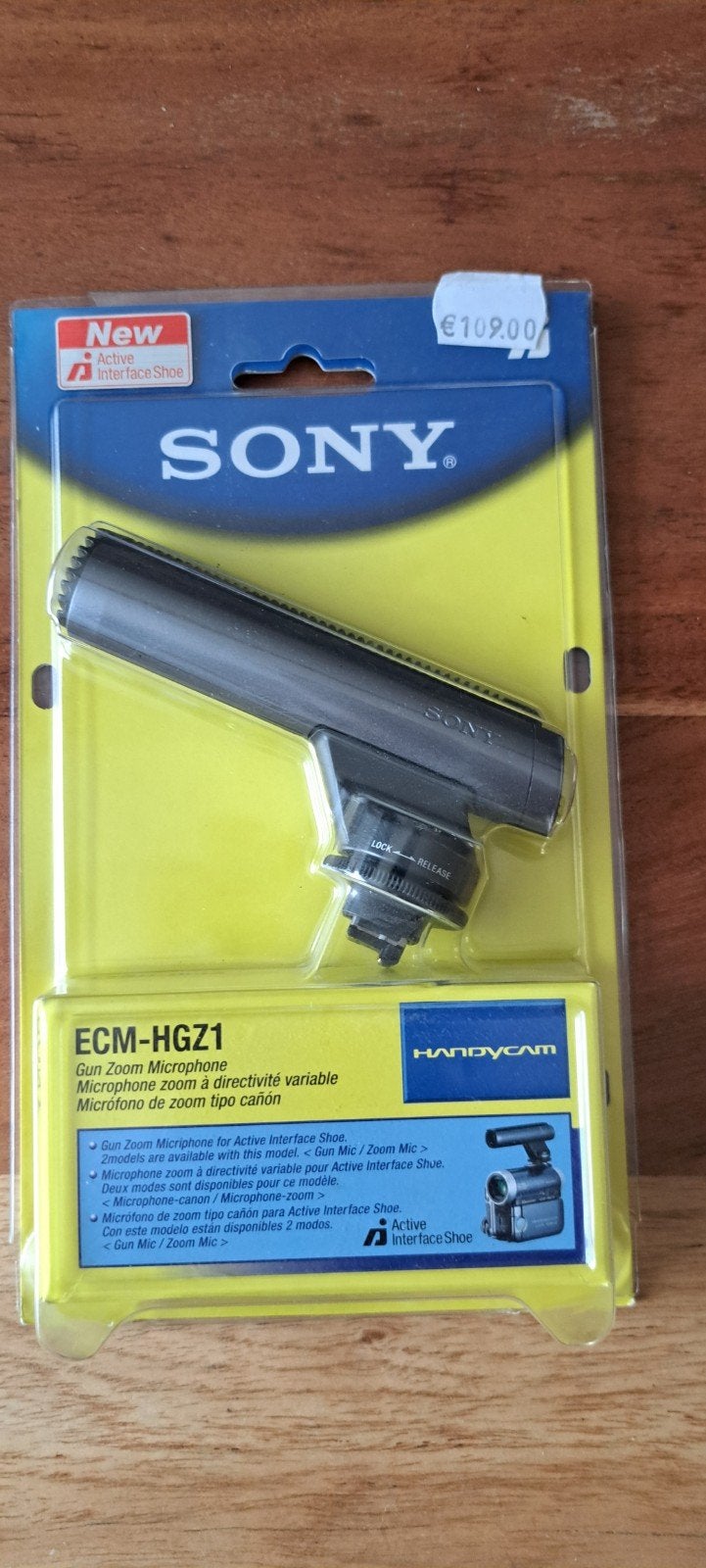 Sony ECM-HGZ1 Gun Zoom Microfoon voor Handycam, Overige typen, Ophalen of Verzenden, Sony, Externe microfoon