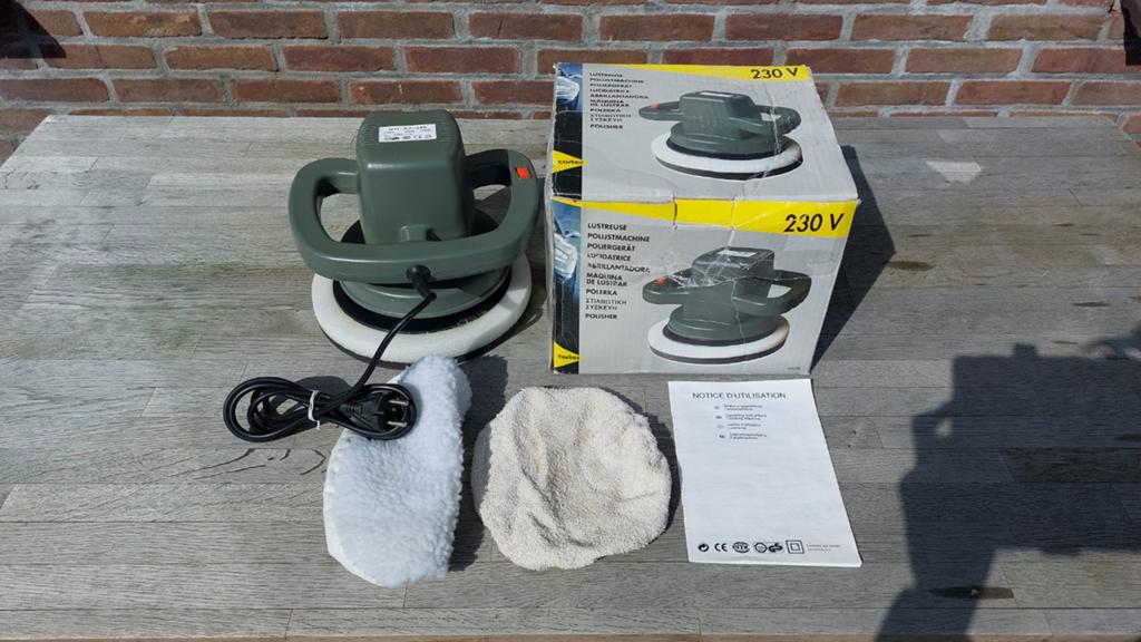 Poetsmachine / Polijstmachine 230V - Cartec, Auto diversen, Autogereedschap, Ophalen of Verzenden, Zo goed als nieuw
