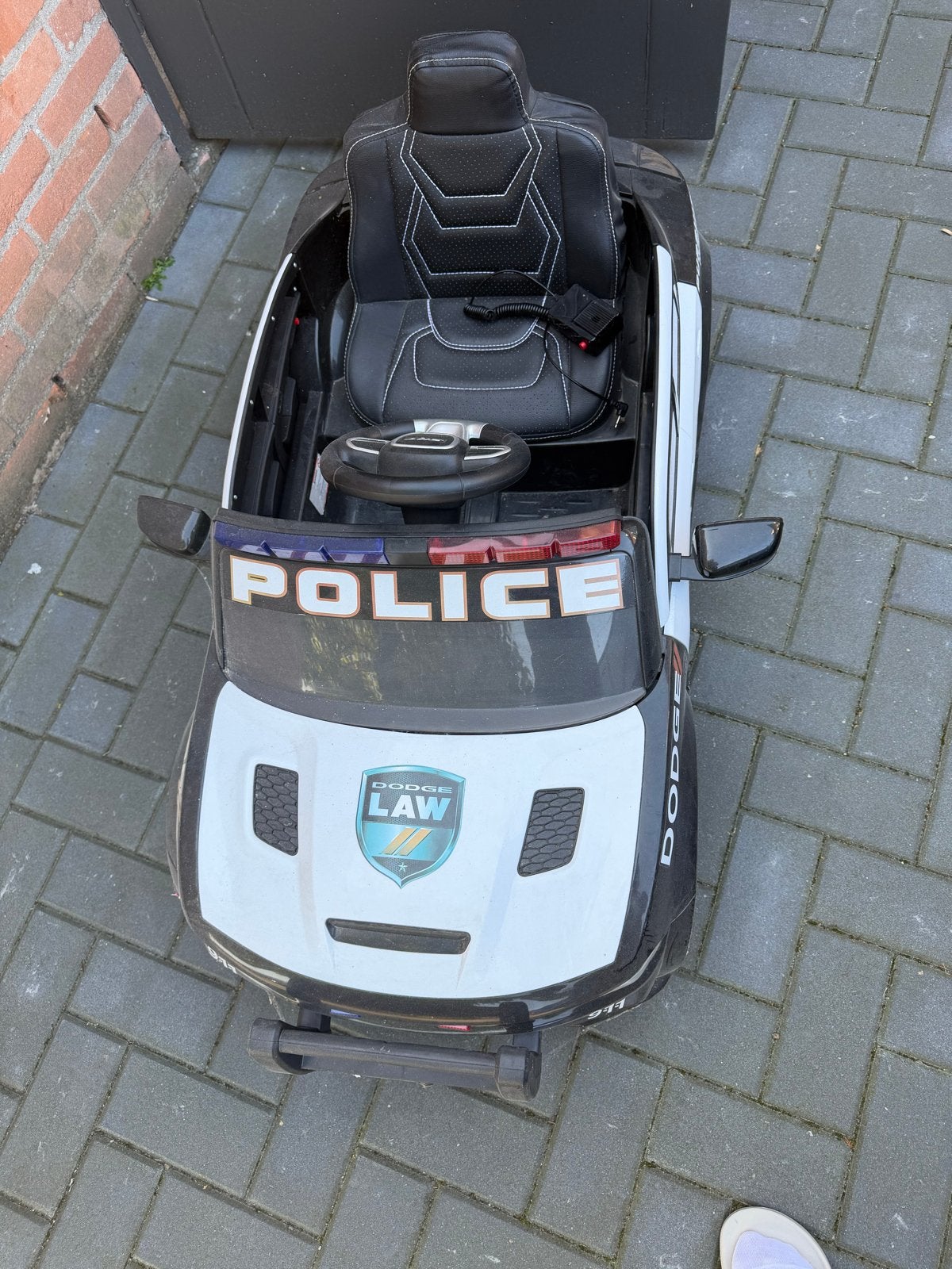 Elektrische kinder politieauto Dodge Law, Ophalen, Gebruikt