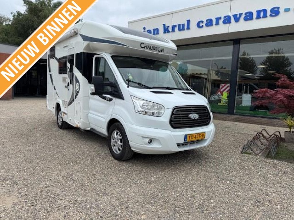 Chausson Flash 514 kleine camper, Caravans en Kamperen, Chemisch toilet, Luifel, Tot en met 2, Half-integraal