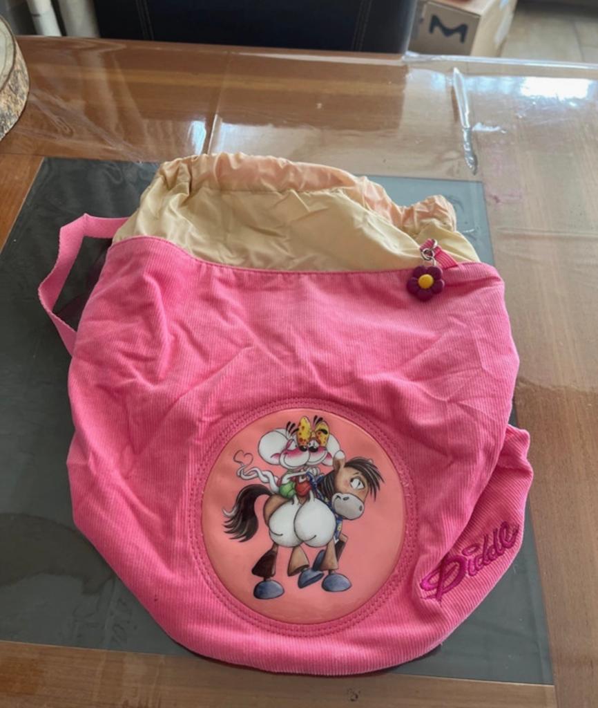 Diddl Zwemtas - Roze met Diddl en Galupy Afbeelding, Ophalen of Verzenden, Verschillende figuren, Zo goed als nieuw, Tas, Koffer of Zak