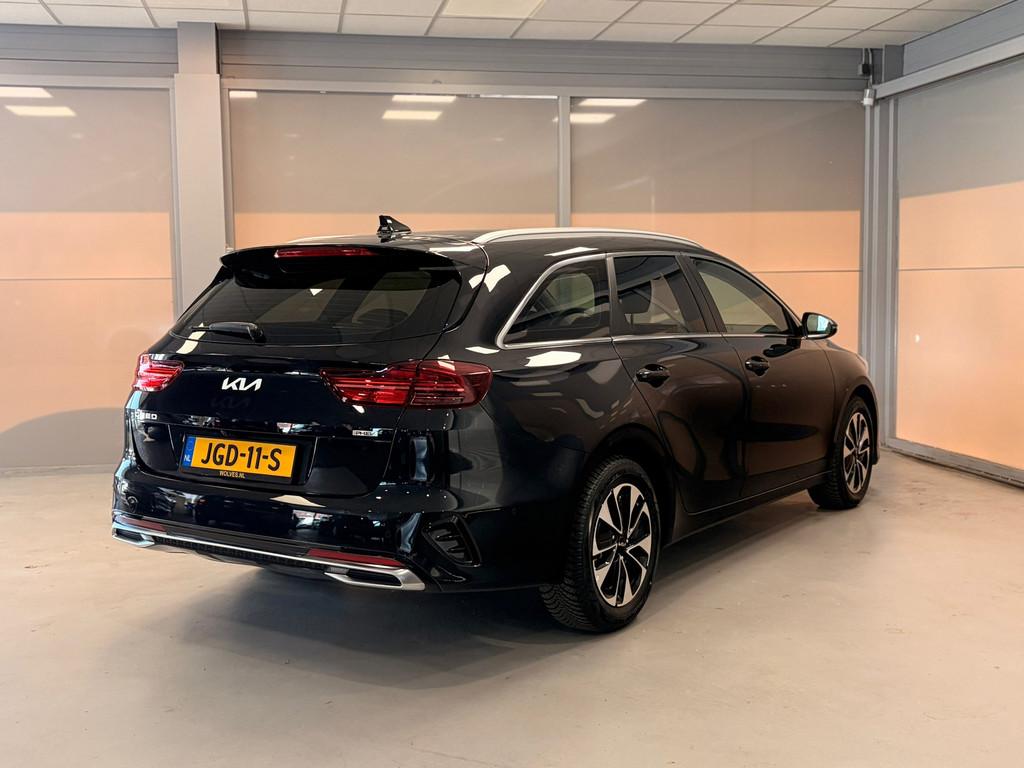 Kia Ceed Sportswagon 1.6 GDI PHEV DynamicPlusLine | LED | PA, 8 kWh, Gebruikt, Leder en Stof, Zwart