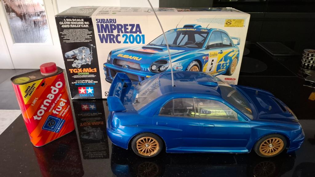 Subaru Impreza WRC 2001 RC Auto 1:8 Nitro 4WD TGX-Mk1, Hobby en Vrije tijd, Ophalen of Verzenden, Gebruikt, Nitro, Auto onroad