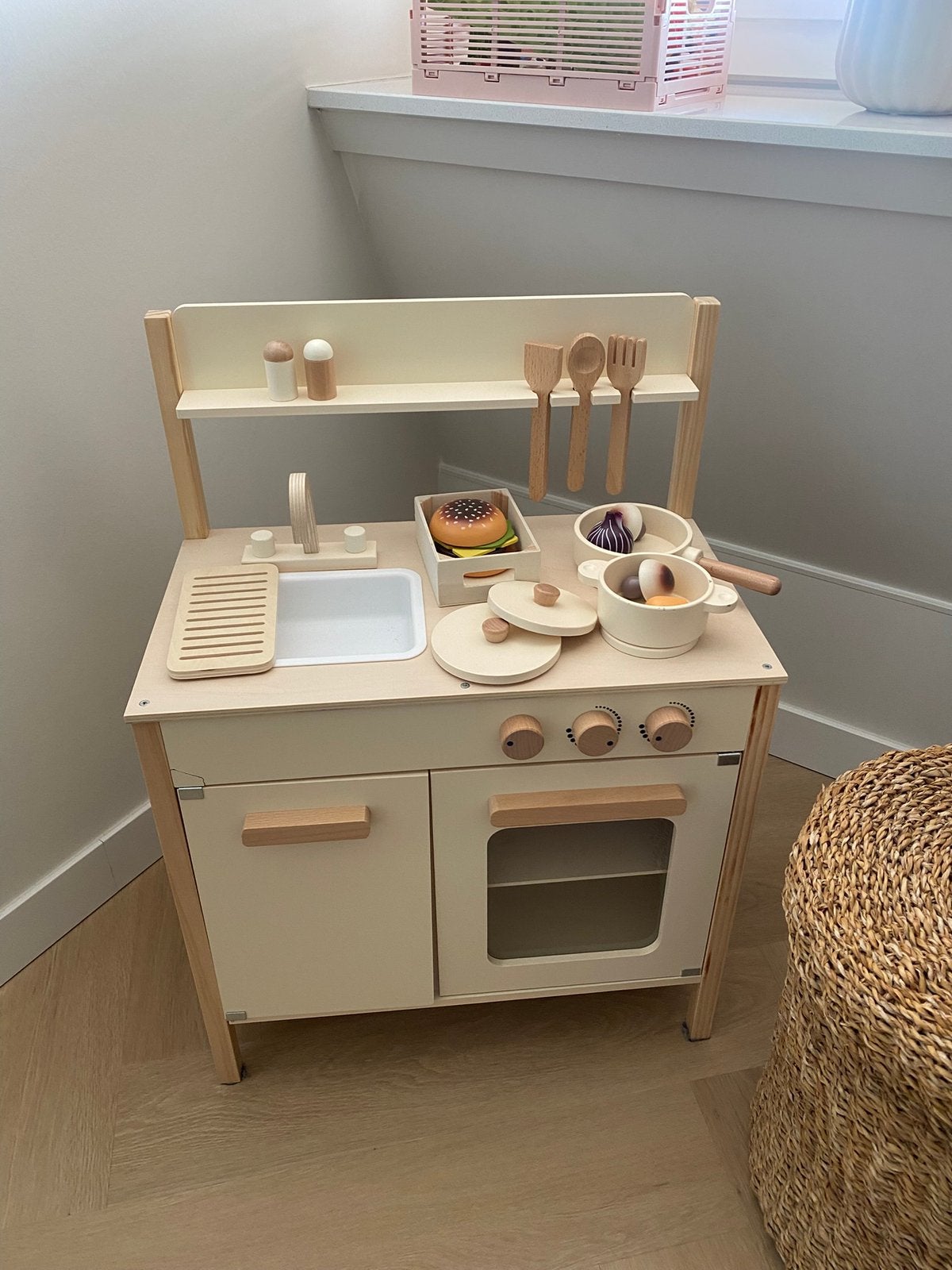 Petit amelie speelkeukentje, Ophalen, Gebruikt, Hout, Speelkeuken