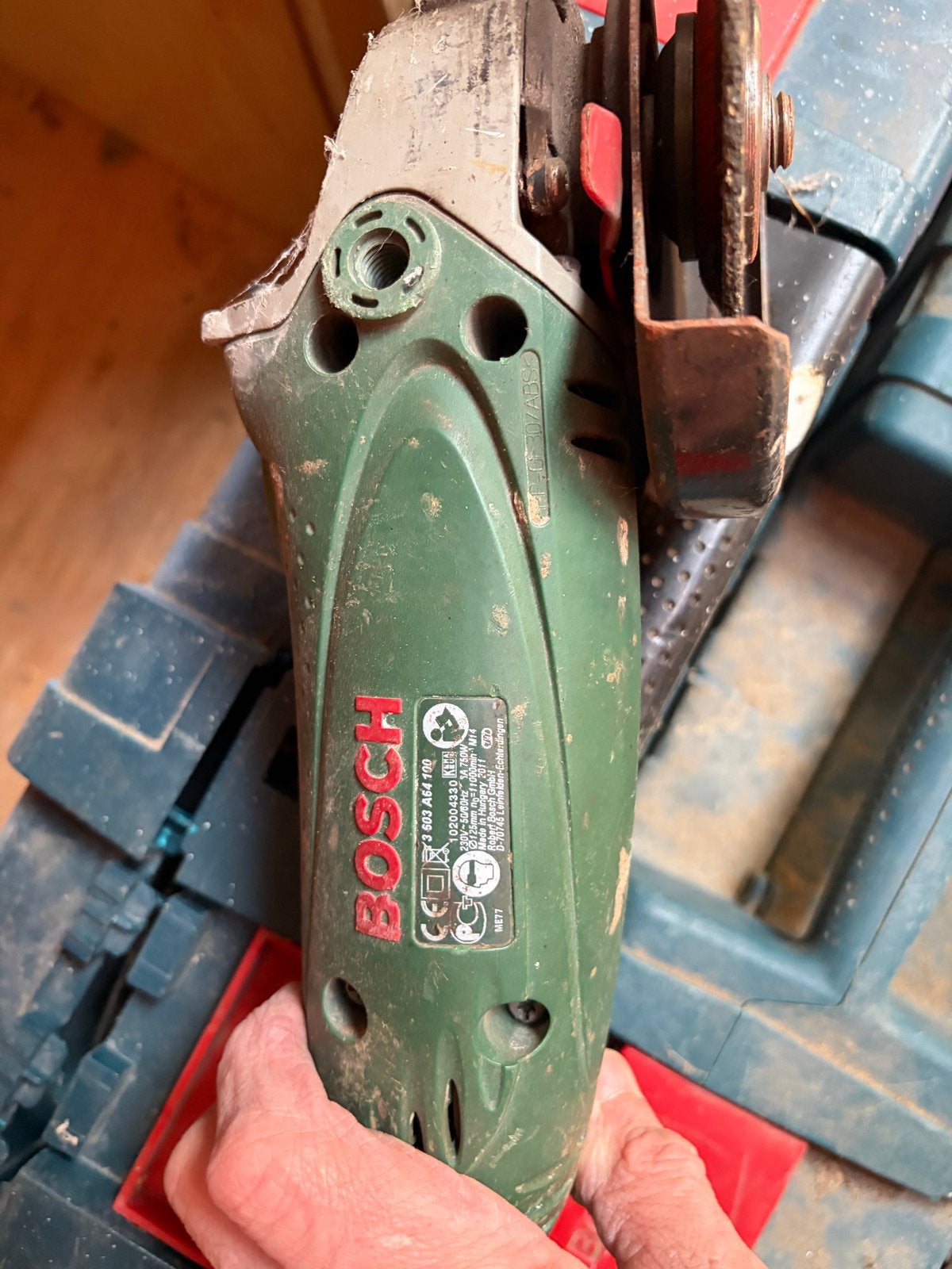 Bosch Haakse Slijper - Gebruikt maar functioneel, Ophalen of Verzenden, Gebruikt, Minder dan 700 watt, Haakse handslijpmachine