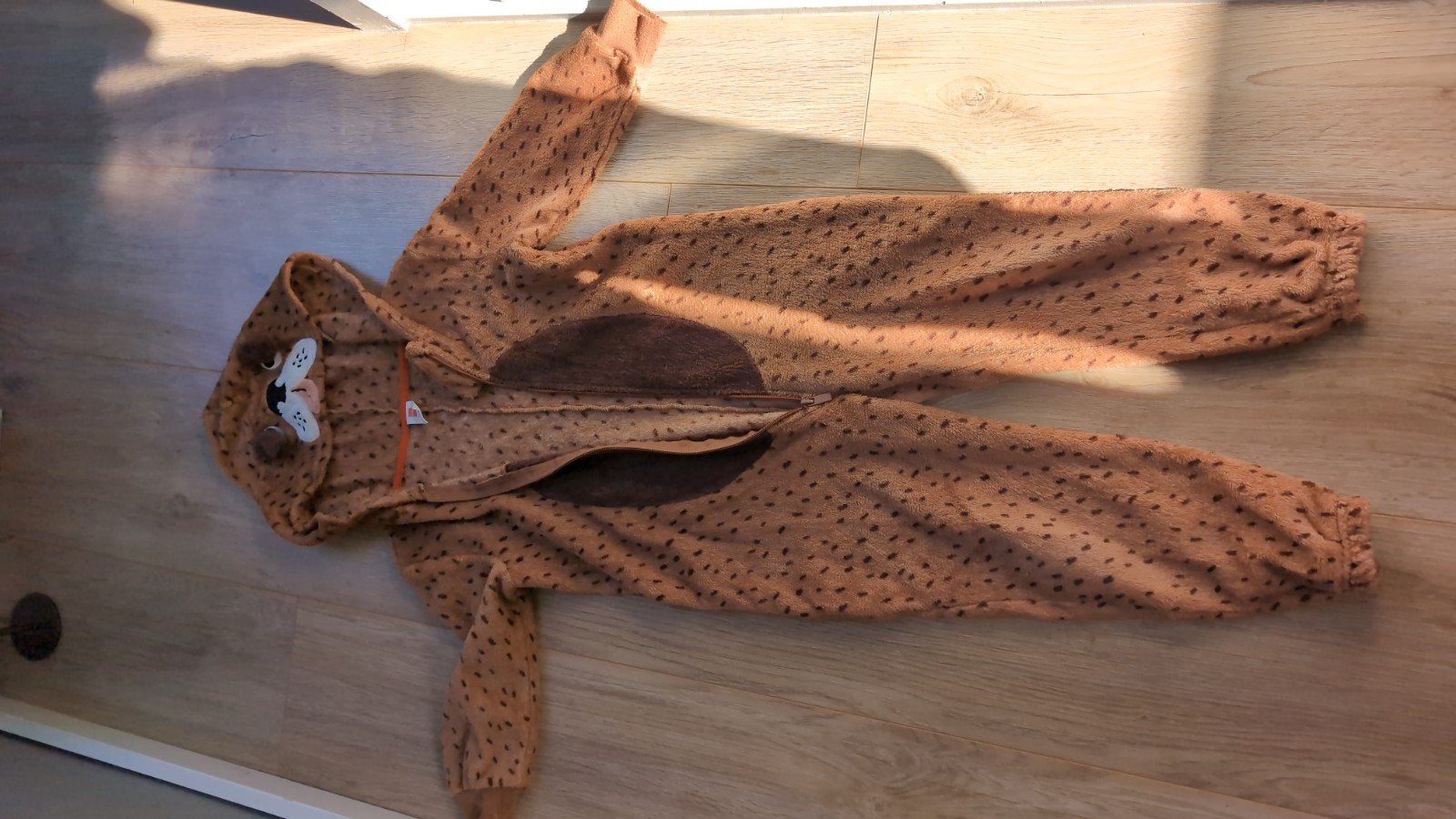 Hema Onesie Luipaard 110/116, Ophalen, Zo goed als nieuw, Hema, Jongen of Meisje