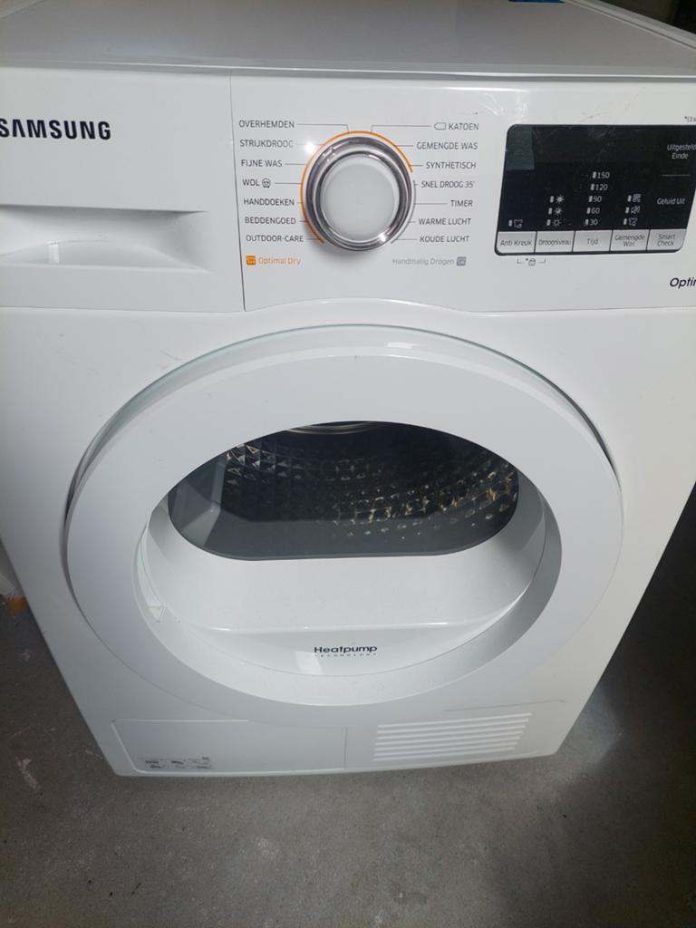 Samsung Heatpump Optimal Dry Wasdroger, Witgoed en Apparatuur, Wasdrogers, Zo goed als nieuw, Condens, Voorlader, 6 tot 8 kg, Ophalen
