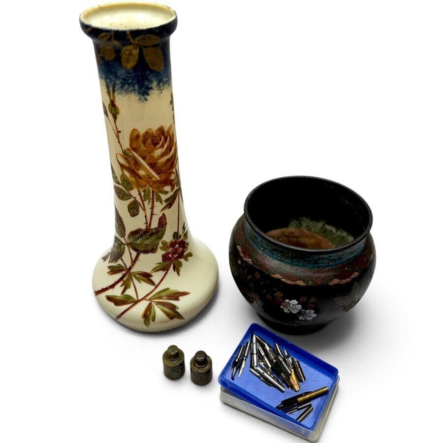 Lot divers kleingoed, waaronder draadglas, Ophalen of Verzenden