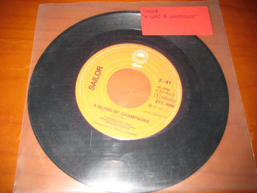 Sailor: A glass of champagne, Ophalen of Verzenden, Zo goed als nieuw, Pop