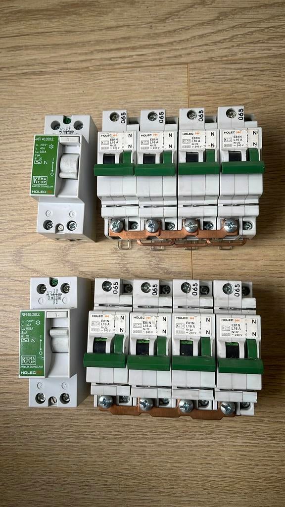 Holec Aardlekschakelaars en Installatieautomaten, Doe-het-zelf en Verbouw, Ophalen of Verzenden, Gebruikt, Schakelaar
