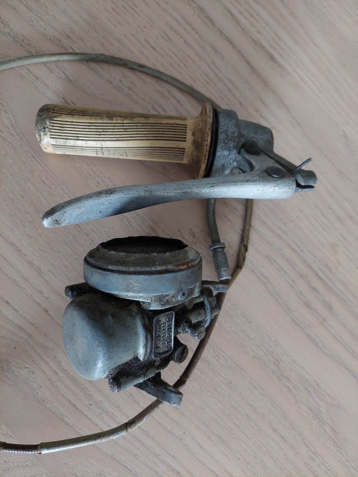 Dellorto SHA 14.9 Carburateur met gashendel - Gebruikt, Ophalen of Verzenden, Gebruikt, Carburateur, Dellorto
