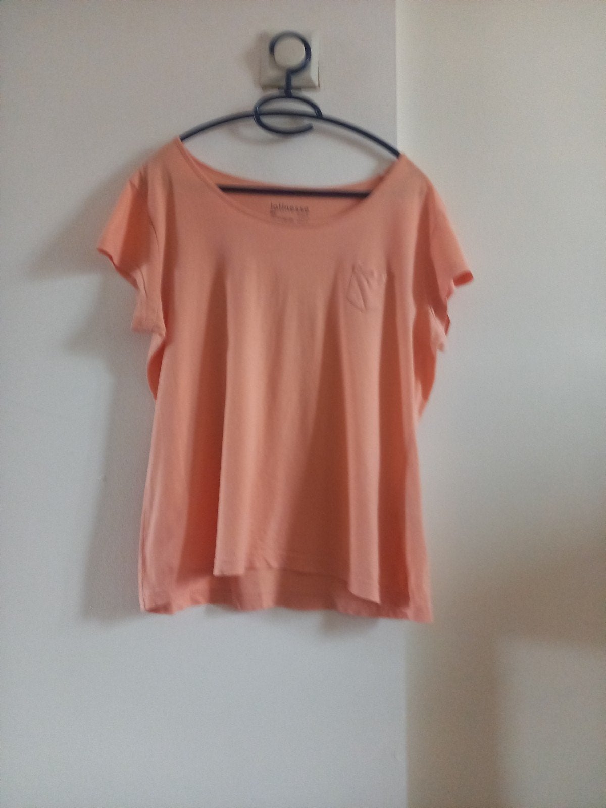 Jolinesse T-shirt met korte mouwen en borstzakje, Maat 38/40 (M), Jolinesse, Oranje, Ophalen of Verzenden