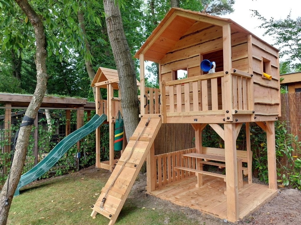 BOOMHUT VILLA speeltoren speelhuis klimtoren speeltoestel, Ophalen, Nieuw, Schommel, Aanbouwonderdeel