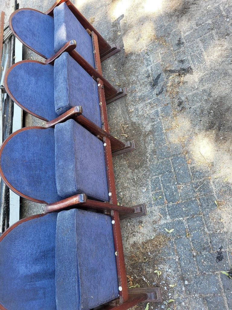 Authentieke bioscoopstoelen, Ophalen, Gebruikt, Minder dan 75 cm, Stof