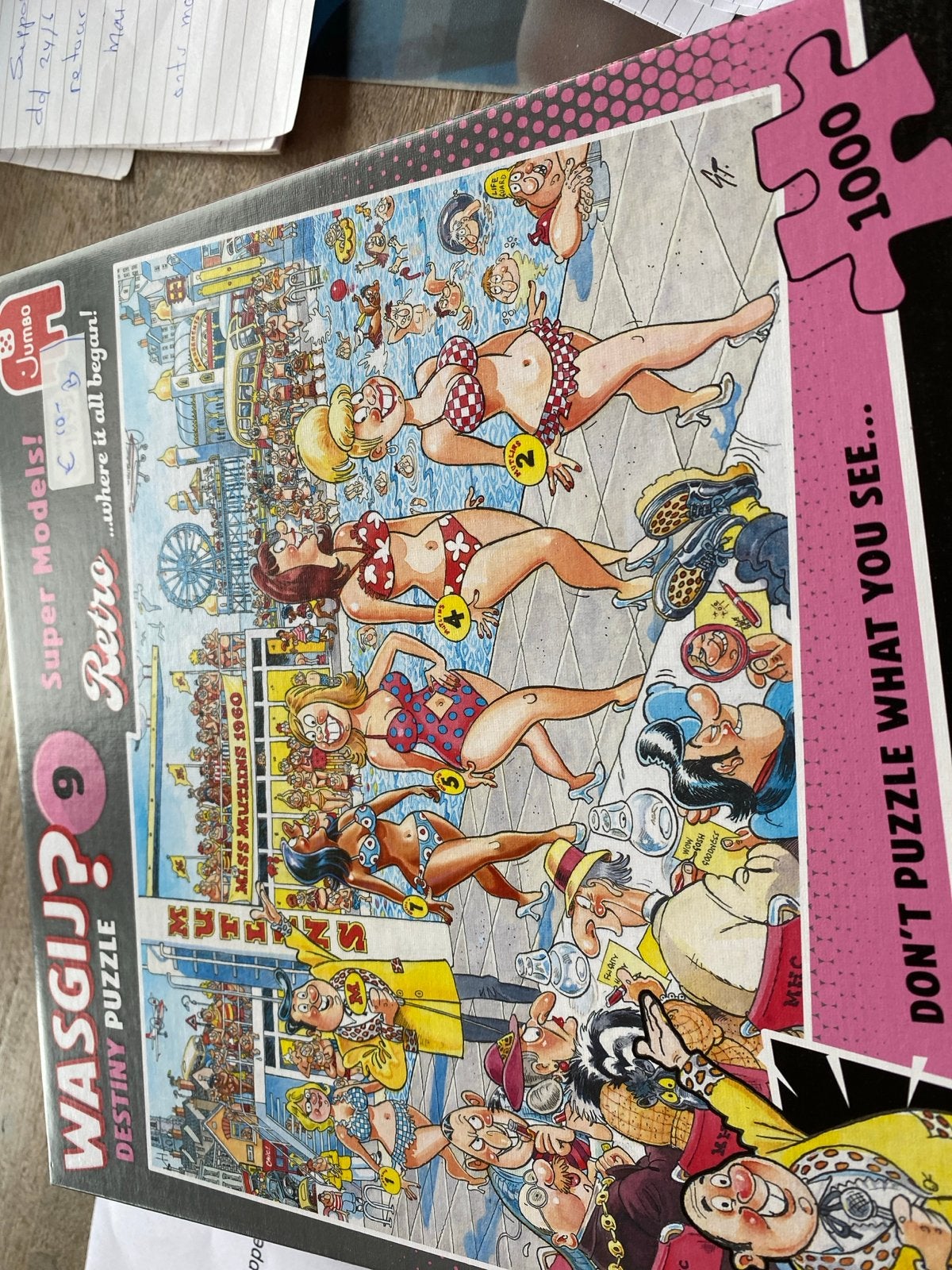 Wasgij? Destiny 9: Super Models Retro 1000 stukjes - Nieuw, Ophalen, 500 t/m 1500 stukjes, Nieuw, Legpuzzel