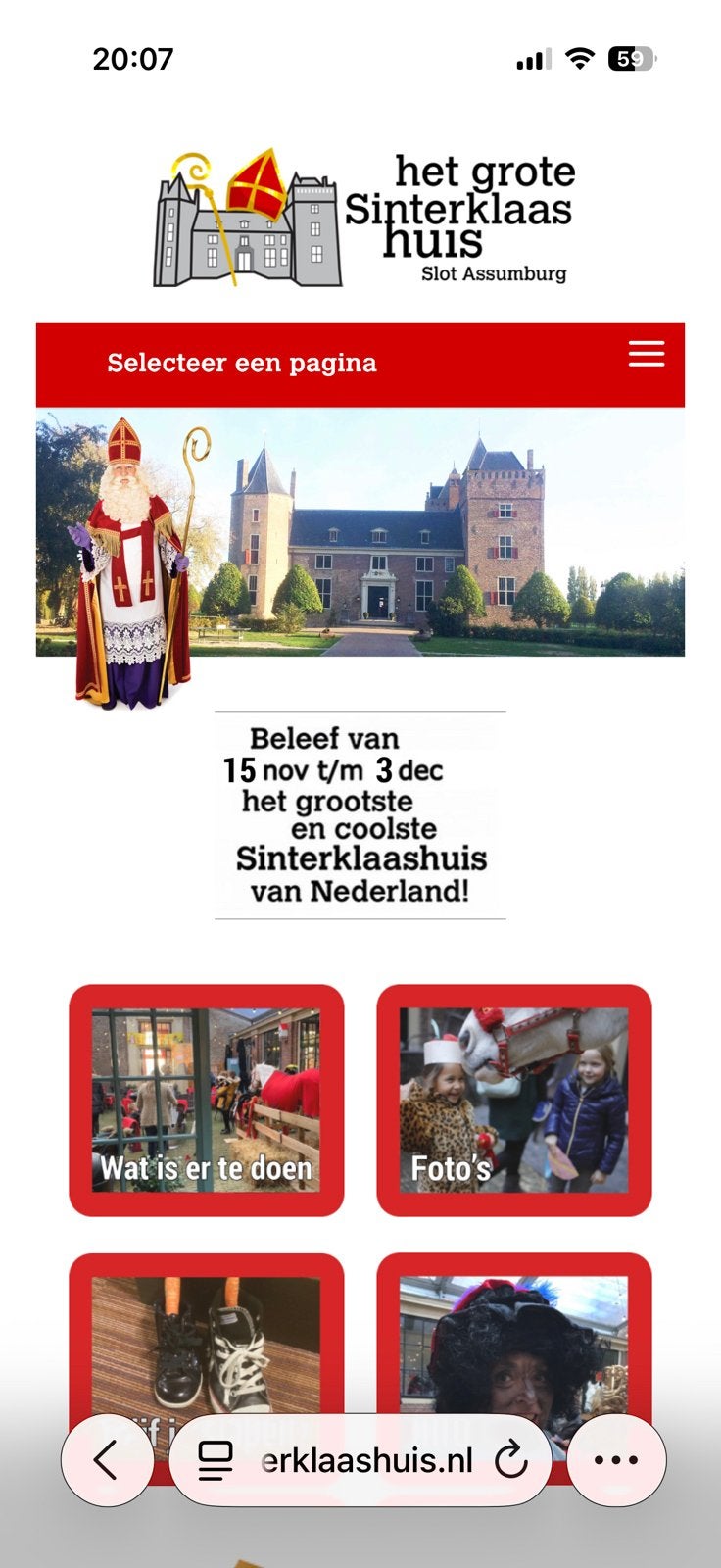 Entreekaartjes voor Het Grote Sinterklaashuis zaterdag 28-11, Drie personen of meer, Overige soorten, Overige typen