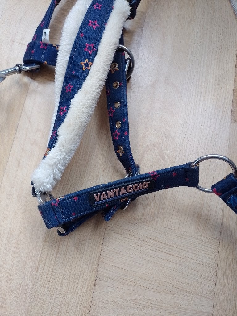 Vantaggio halster blauw cob, Gebruikt, Ophalen of Verzenden, Blauw, Halster