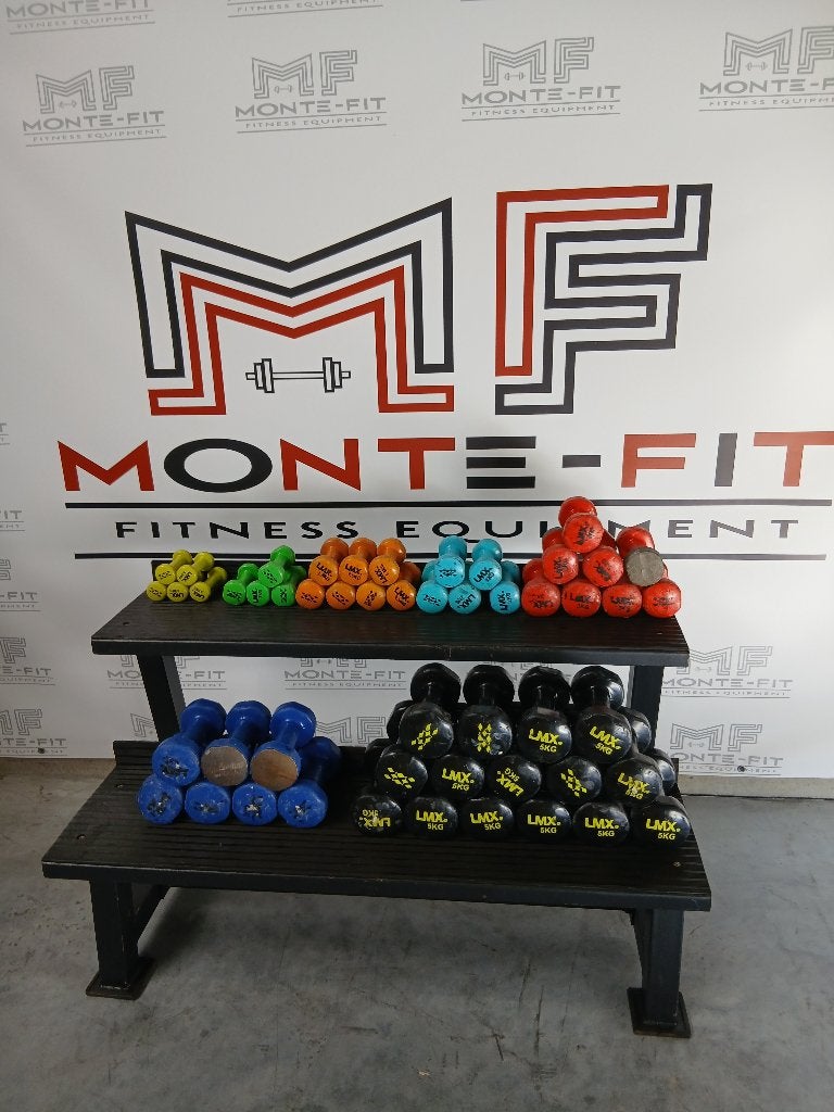 Diverse set LMX dumbbells - 0.5kg, 1kg, 2kg, 3kg, 4kg, 5kg