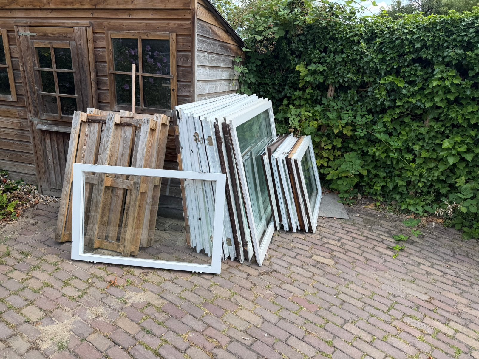 Voorzetramen, Gebruikt, Raamkozijn, 150 tot 225 cm, Inclusief glas