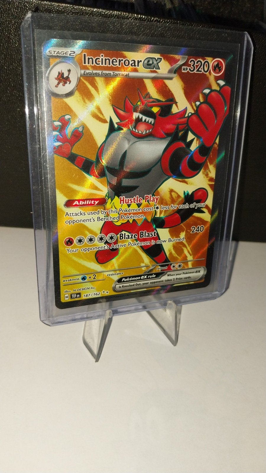 Incineroar ex 187/162 - Temporal Forces, Ophalen of Verzenden