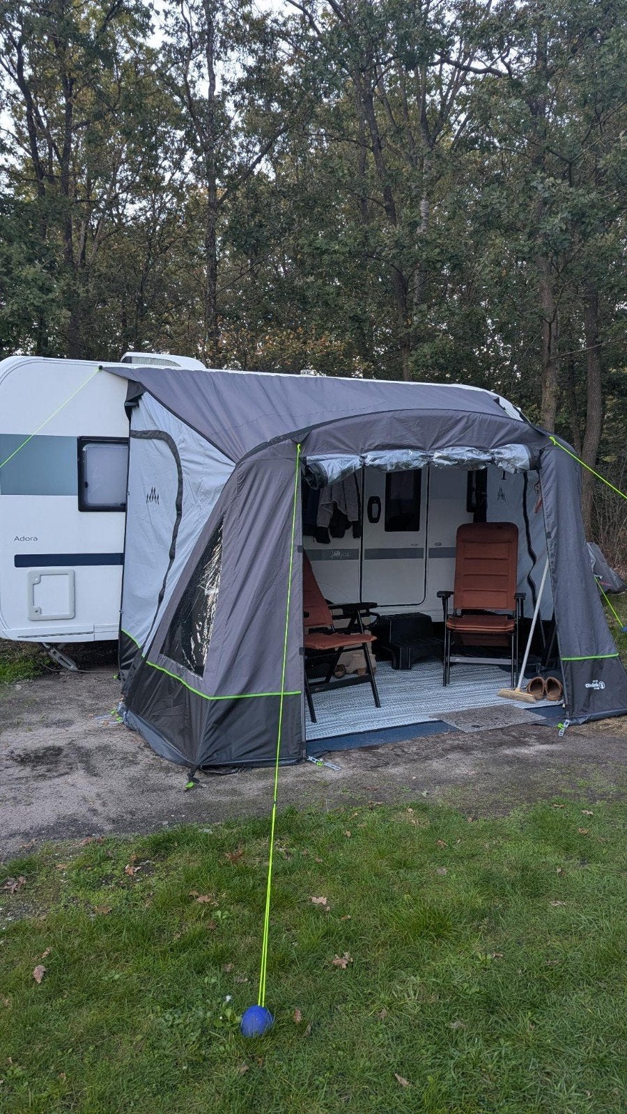 Obelink Rio 320 Easy Air voortent + Airtubes, Ophalen of Verzenden, Zo goed als nieuw