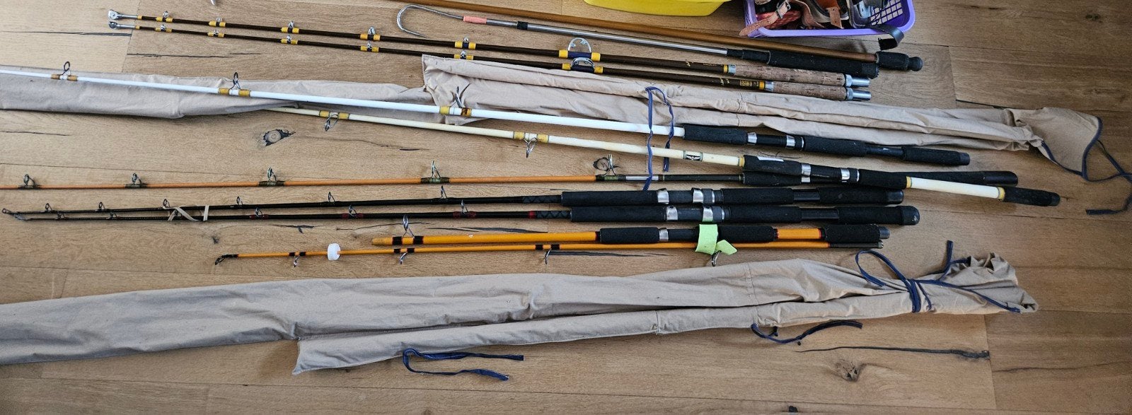 2x gaf , strand en boothengels, Ophalen, Werphengel