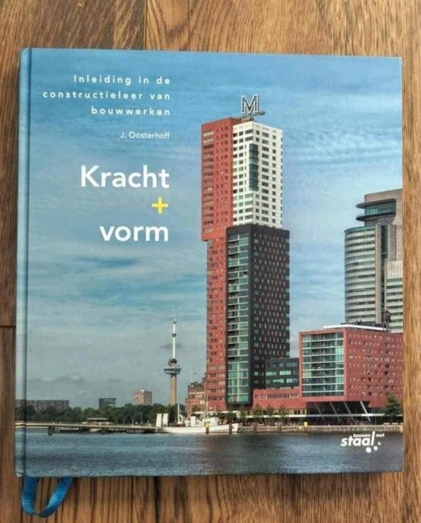 Boek 'Kracht + Vorm' J. Oosterhoff - Constructieleer, Boeken, Gelezen, J. Oosterhoff, Beta, HBO