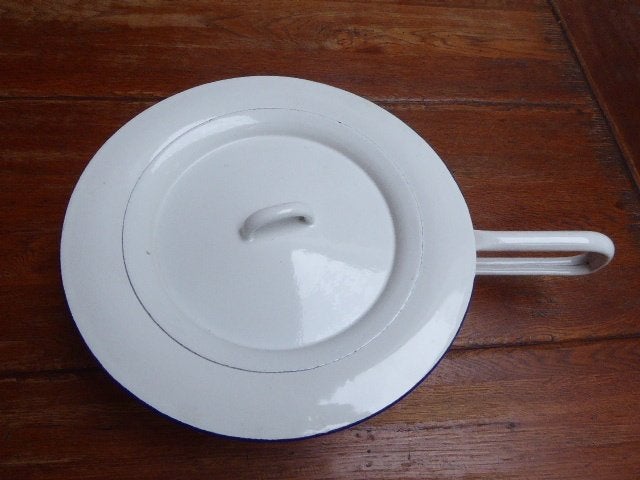 Antieke emaille bedpan, edy emaille, Ophalen of Verzenden