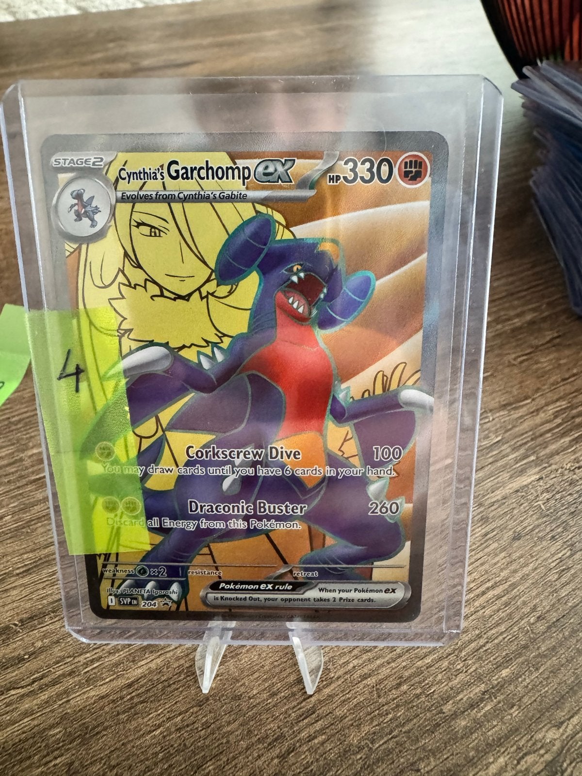 Cynthia's Garchomp EX promo- Pokémon Kaart, Ophalen of Verzenden, Zo goed als nieuw, Losse kaart