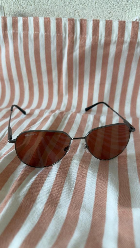 Serengeti Haywood zonnebril SS543006 Shiny Gunmetal, Zonnebril, Bruin, Nieuw, Ophalen