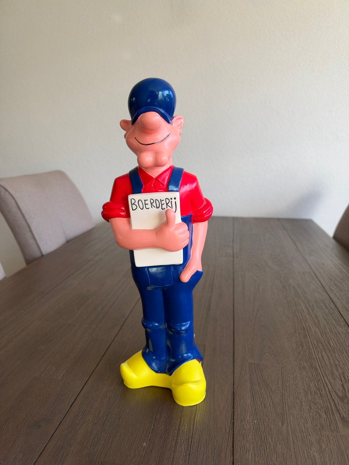 Nieuwe Originele boederij opa pop met beugel, Verzamelen, Ophalen of Verzenden, Nieuw, Pop