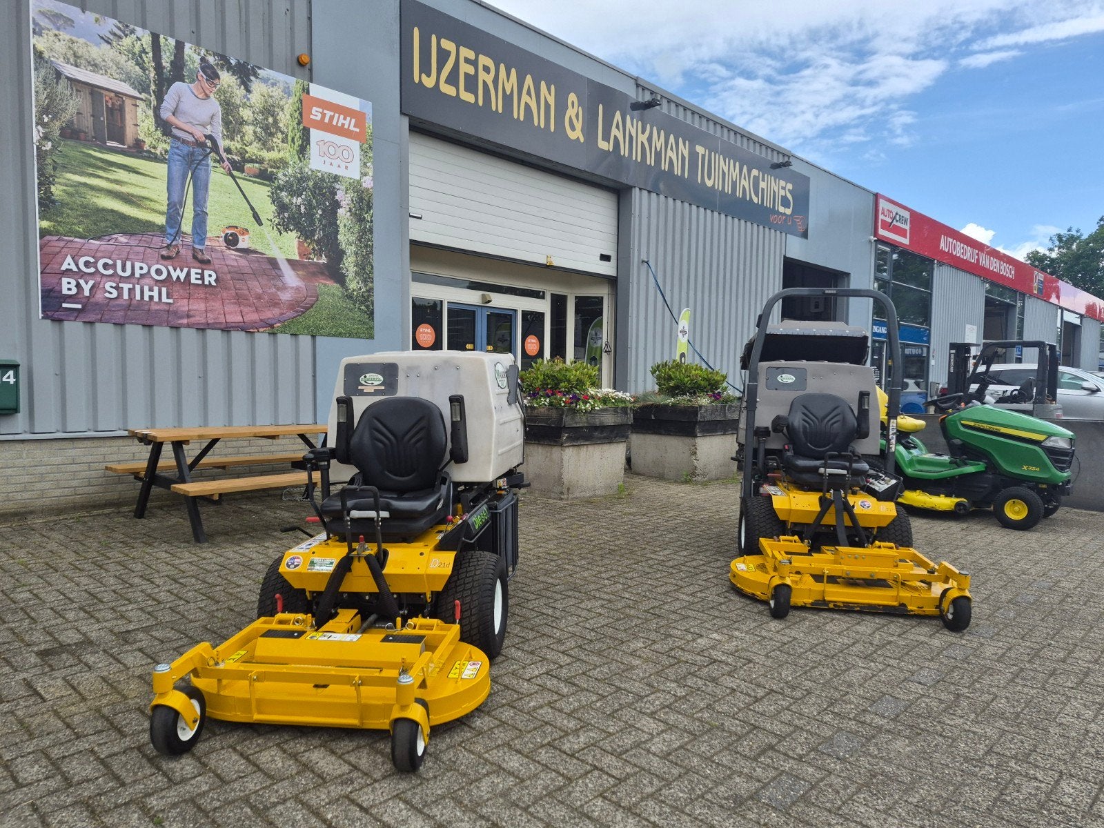 Walker diesel hoogkiep frontmaaier, Ophalen of Verzenden, Opvangbak, 120 cm of meer, Gebruikt