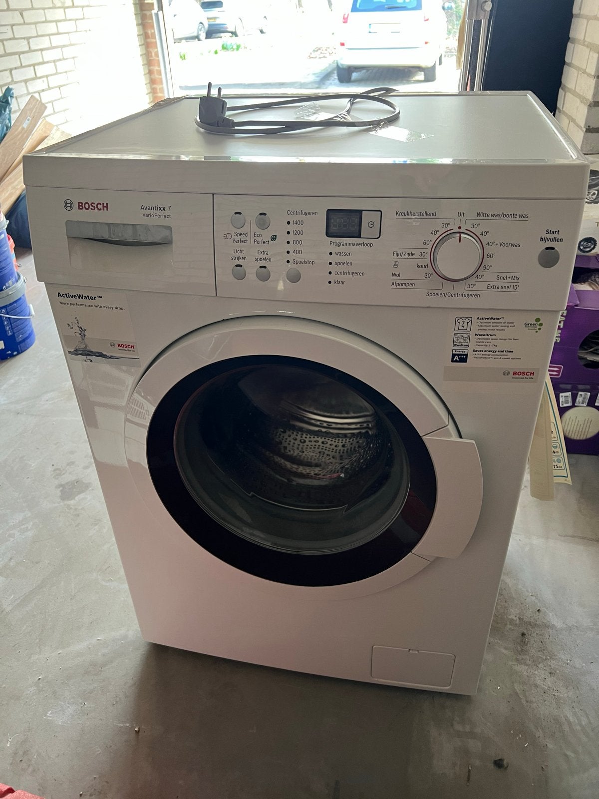 Bosch Avantixx 7 VarioPerfect Wasmachine A+++ 7kg 1400 toere, Ophalen, Gebruikt, 85 tot 90 cm, 1200 tot 1600 toeren