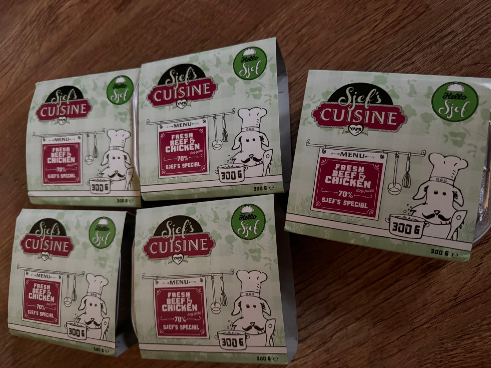 5 bakjes hondenvoer (pate), Dieren en Toebehoren, Dierenvoeding, Ophalen of Verzenden, Hond