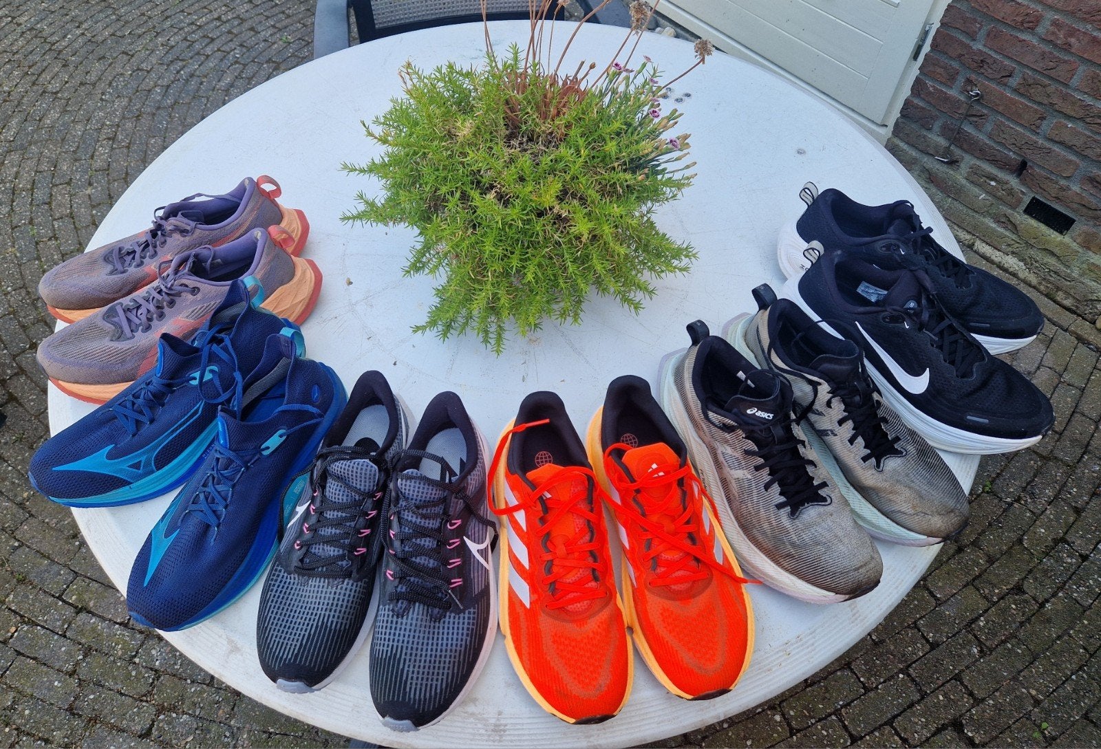 Nike ZoomX, Adidas, Brooks, Mizuno en Asics  mt. 42,5/43, Ophalen of Verzenden, Zo goed als nieuw, Hardloopschoenen, Nike