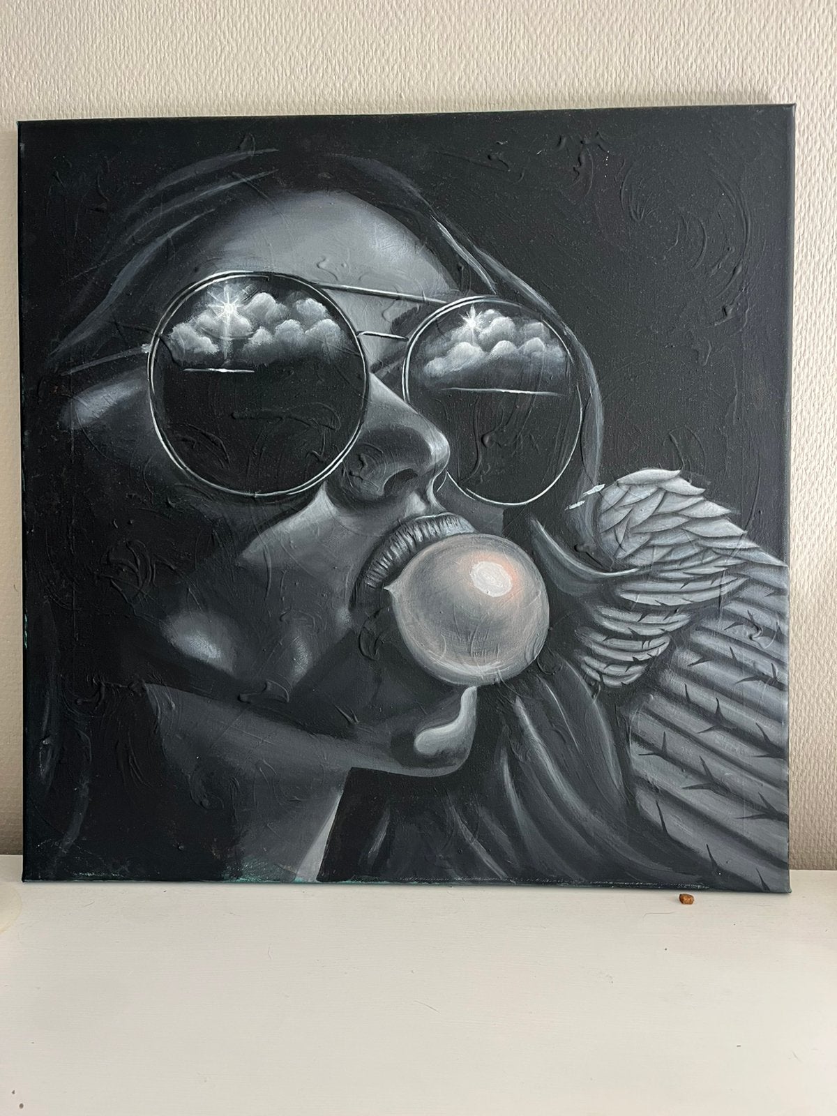 ️ Handgeschilderd. Uniek. Persoonlijk., Ophalen of Verzenden, Nieuw, Minder dan 50 cm, Schilderij