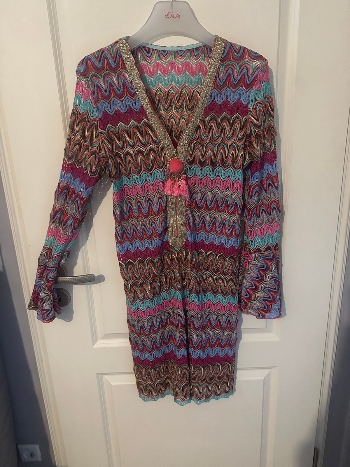 Kleurrijke Tuniek/Jurk in Missoni style maat 40 42, Overige kleuren, Maat 42/44 (L), Nieuw, Ophalen of Verzenden