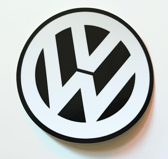 VW Volkswagen  retro Sticker -, Ophalen of Verzenden