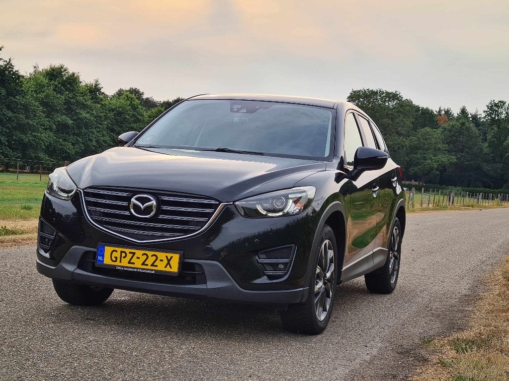 Mazda CX-5 2.5 192pk trekhaak 4WD 2016 Nieuwe APK, Automaat, 1800 kg, Zwart, Particulier