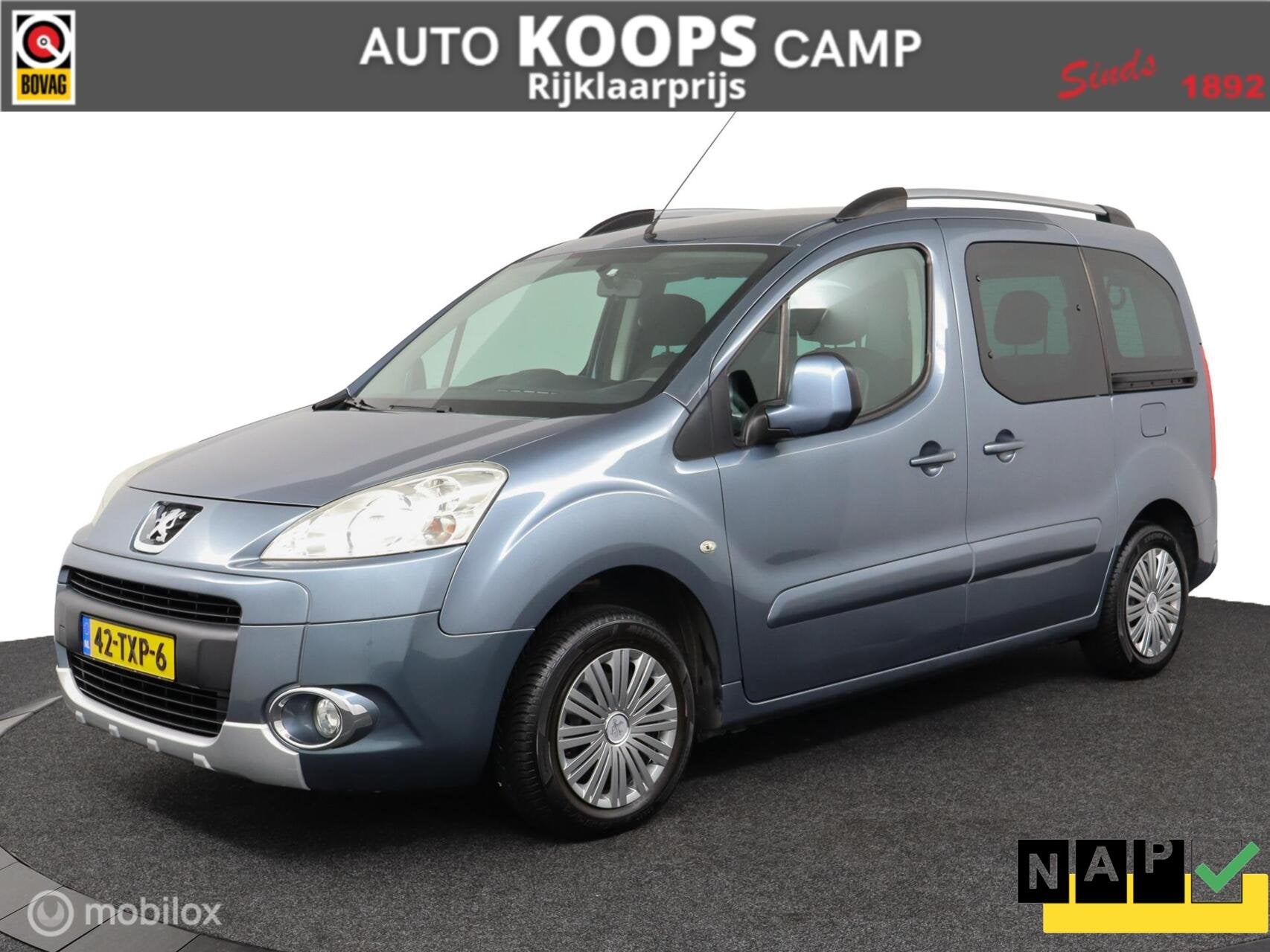 Peugeot Partner Tepee 1.6 VTi Family | 5-Persoons | dubbele, Voorwielaandrijving, Euro 5, Gebruikt, Zwart