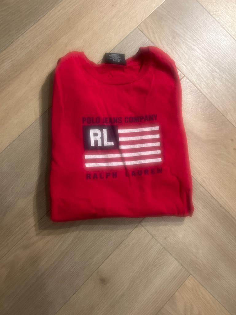 Polo Ralph Lauren Longsleeve Rood - Maat XL, Ralph Lauren, Maat 56/58 (XL), Ophalen of Verzenden, Zo goed als nieuw