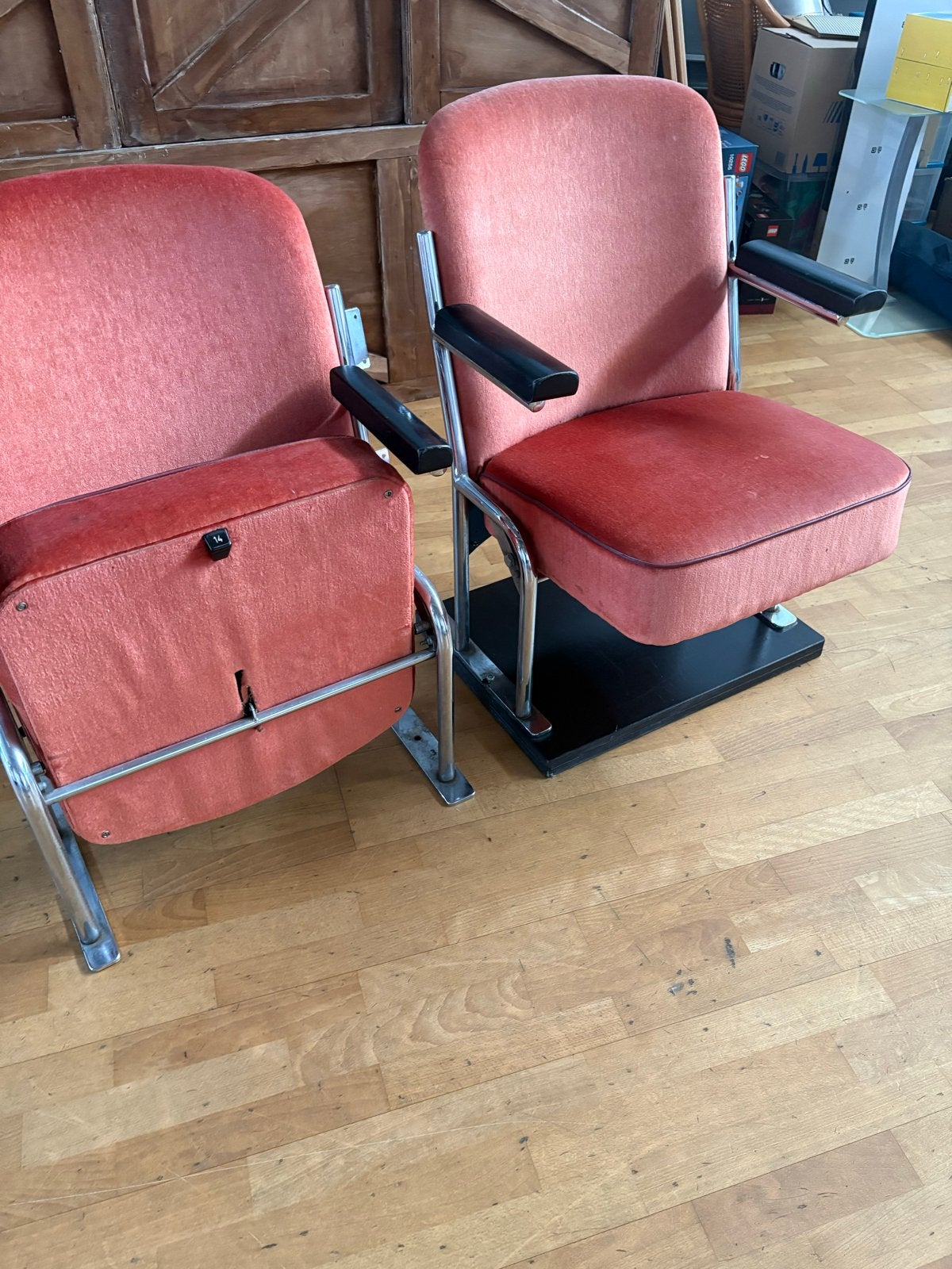 Theaterstoelen van Dudok van Heel, - set van 2, Ophalen