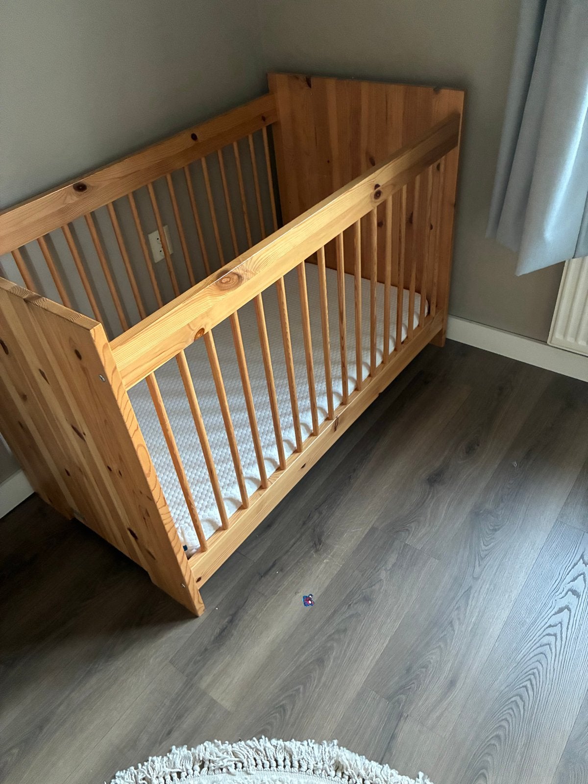 Bopita houten ledikant 120x60 cm met matras, Ophalen, Gebruikt, Minder dan 140 cm, Matras
