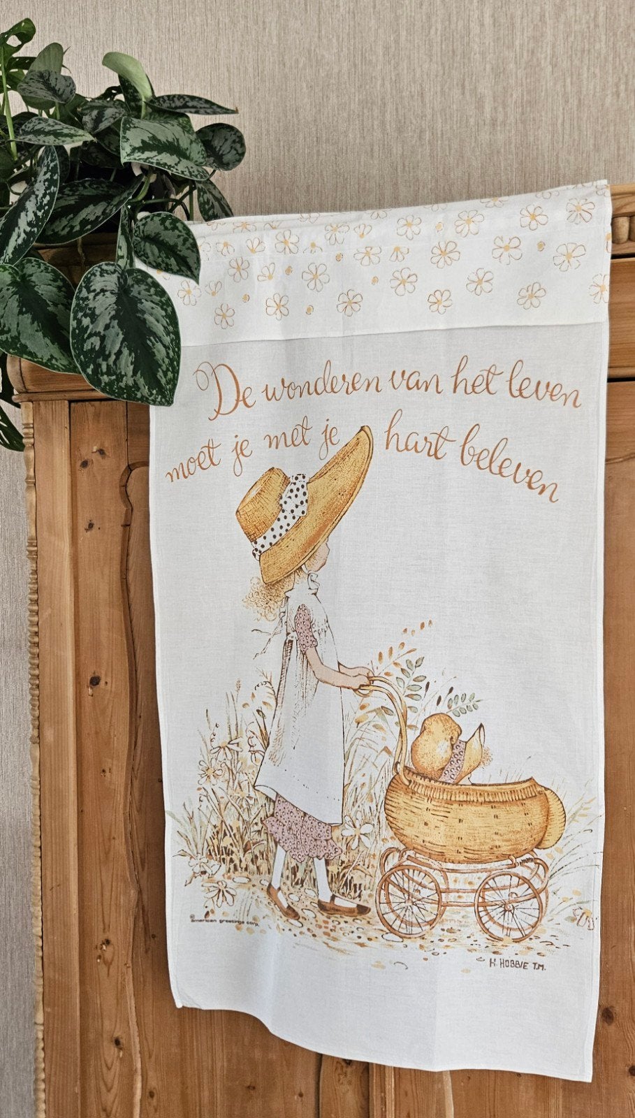 Retro Holly Hobbie Overhanddoek - 56 x 102 cm, Ophalen of Verzenden, Huis en Inrichting