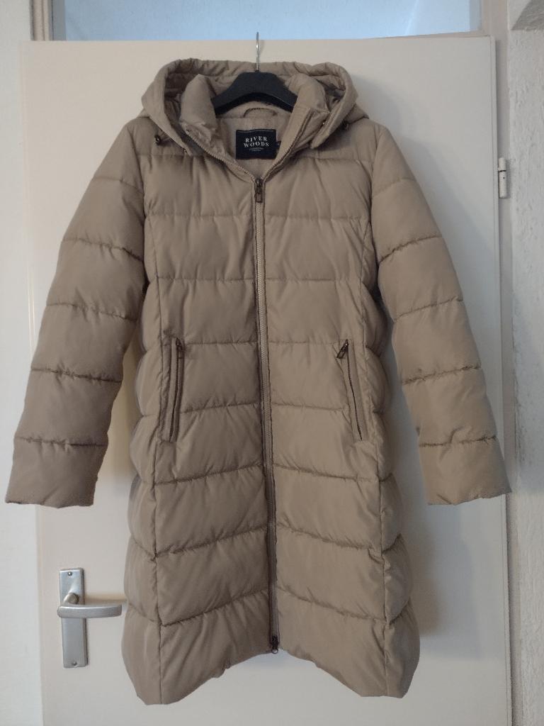 Winterjas dames, Kleding | Dames, Jassen | Winter, Ophalen of Verzenden, Zo goed als nieuw, Maat 38/40 (M), Beige
