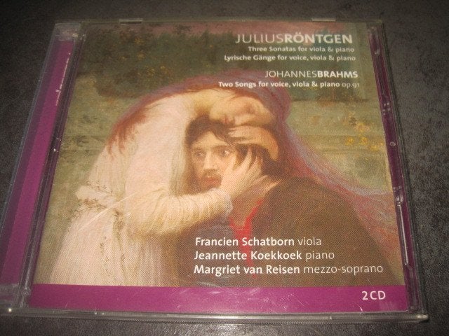 Julius Röntgen Brahms Viola Sonatas ea op Etcetera 2CD, Ophalen of Verzenden, Classicisme, Zo goed als nieuw, Kamermuziek