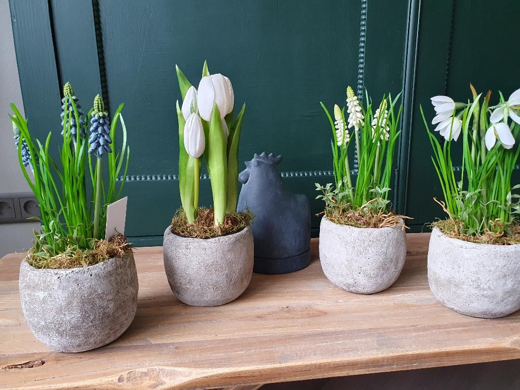 Tulpen op overpot kunst, *, *, Nieuw, Ophalen of Verzenden